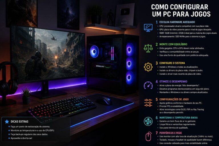 Como configurar um PC para jogos