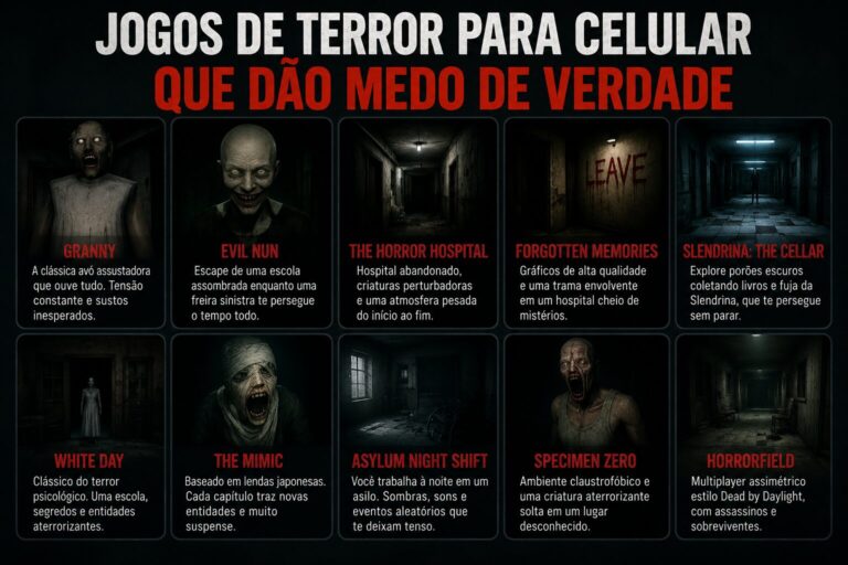 Jogos de terror para celular que dão medo de verdade