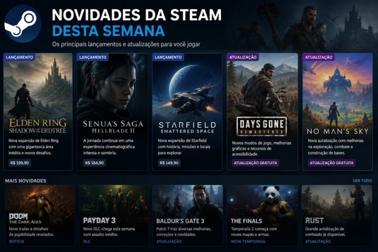 Novidades da Steam desta semana