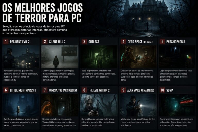 Os melhores jogos de terror para PC