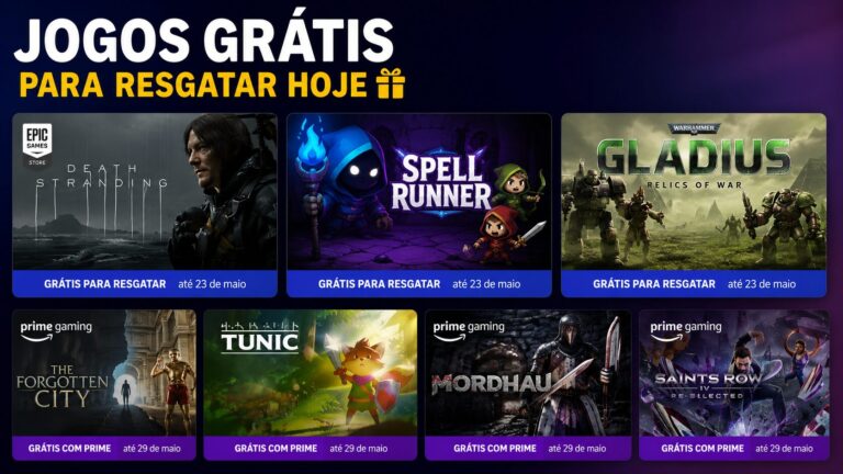 Jogos grátis para resgatar hoje