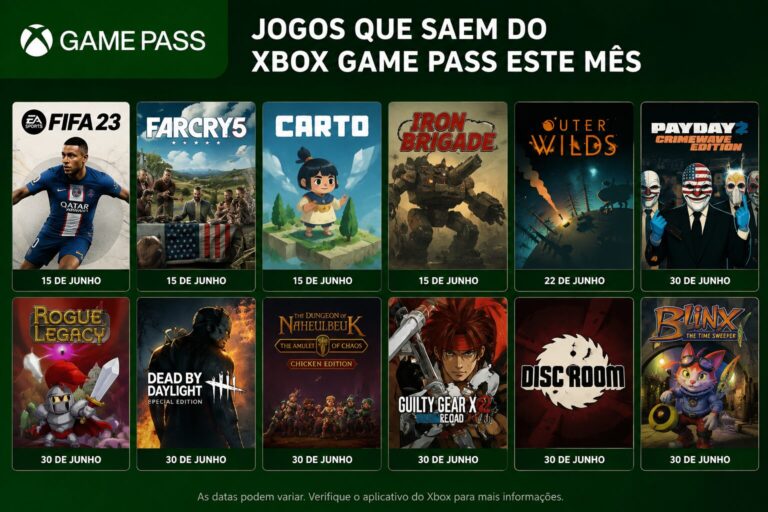 Jogos que saem do Xbox Game Pass este mês