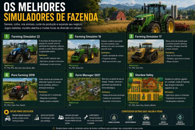 Os melhores simuladores de fazenda