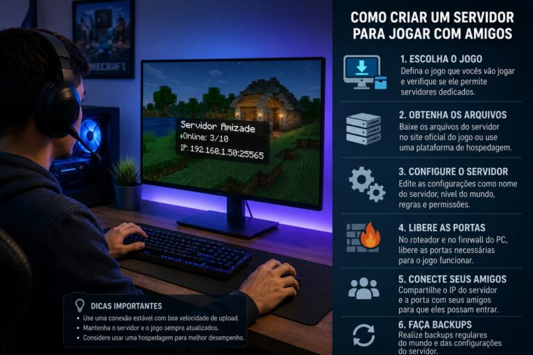 Como criar um servidor para jogar com amigos
