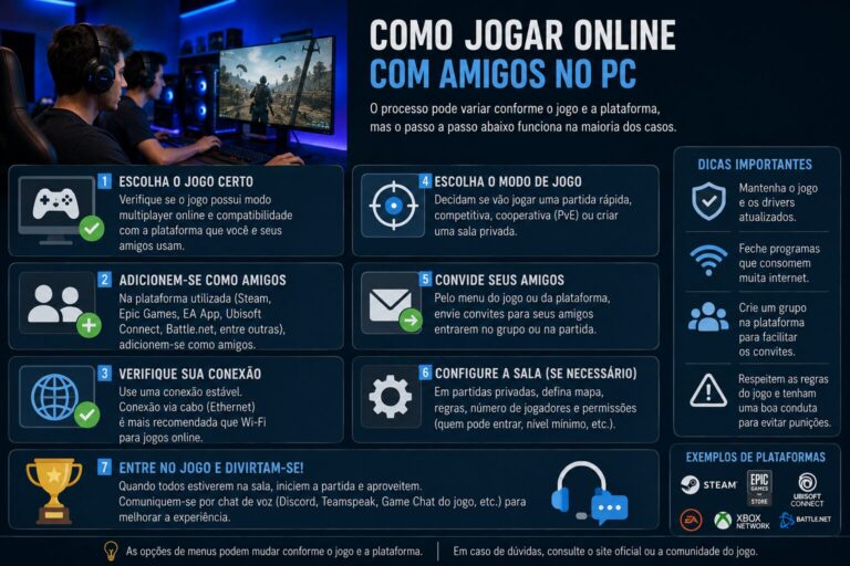 Como jogar online com amigos no PC
