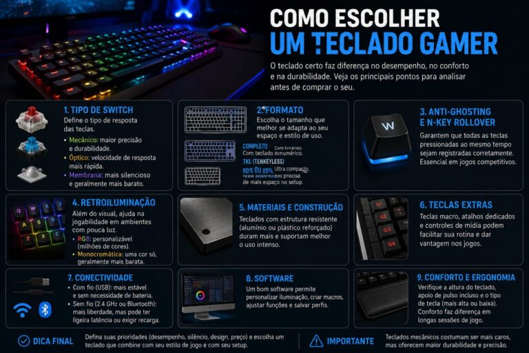 Como escolher um teclado gamer