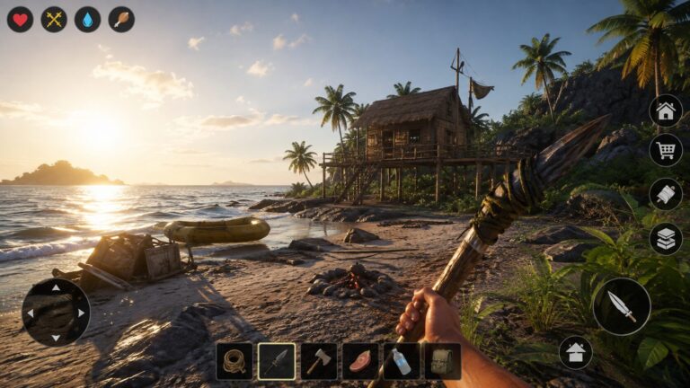 Jogos de sobrevivência em ilhas para Android